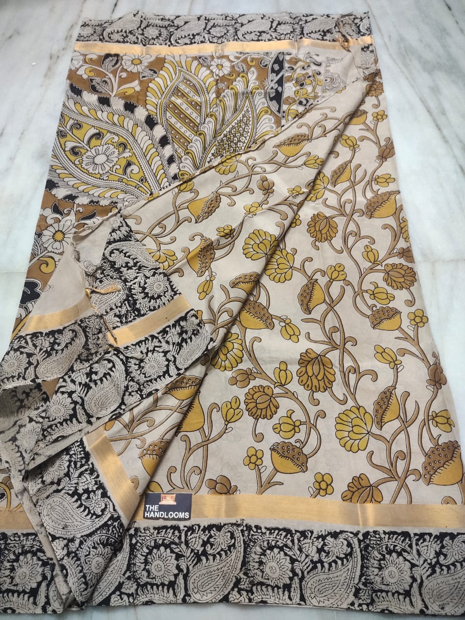 KALAMKARI PRINT NELLORE SILK SAREE