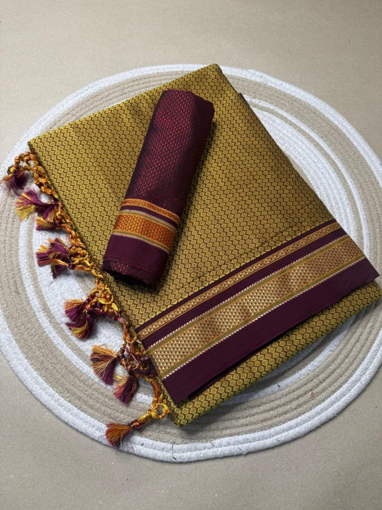 KHAN ,PURE HANDLOOM SAREE