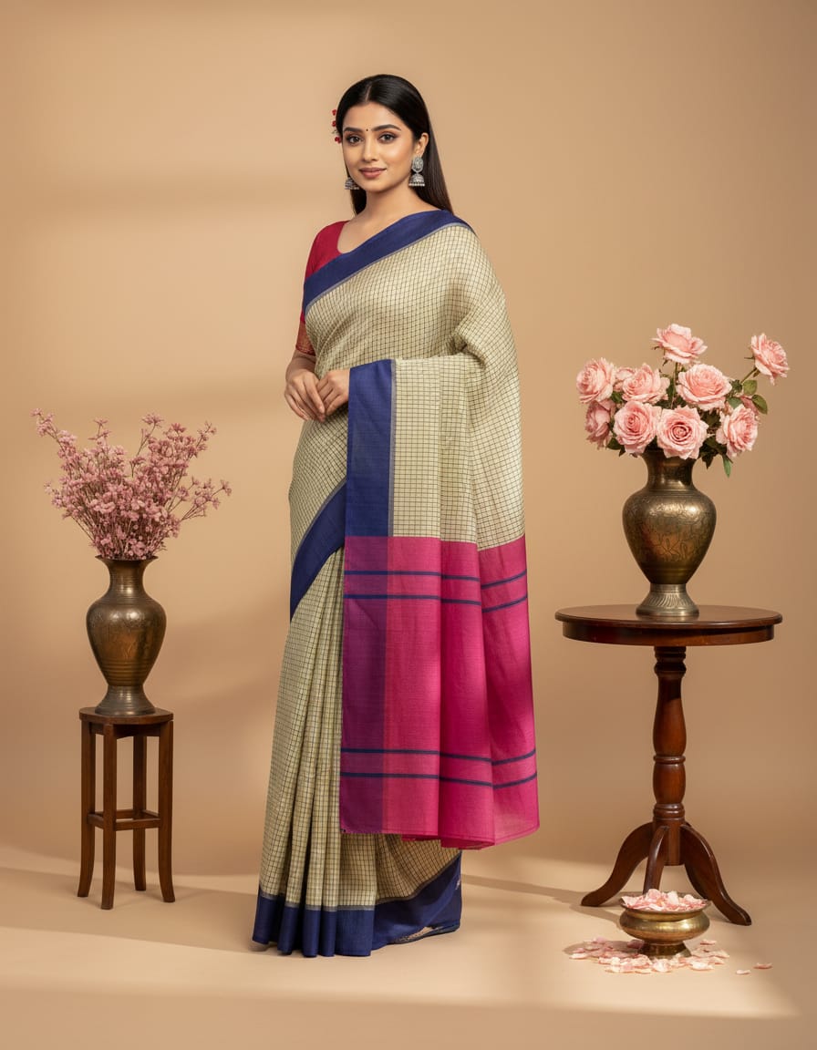 ILKAL PATEED ANCHU SAREE