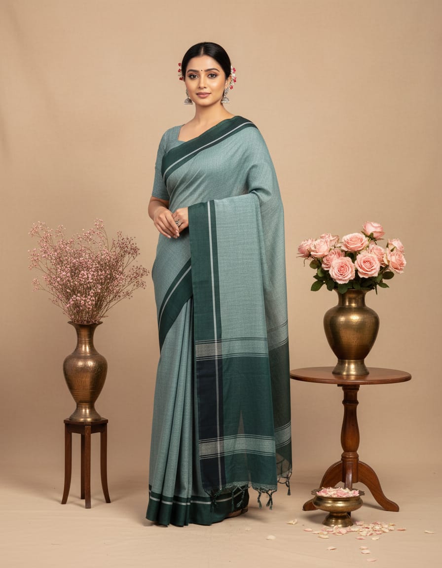 ILKAL PATEED ANCHU SAREE