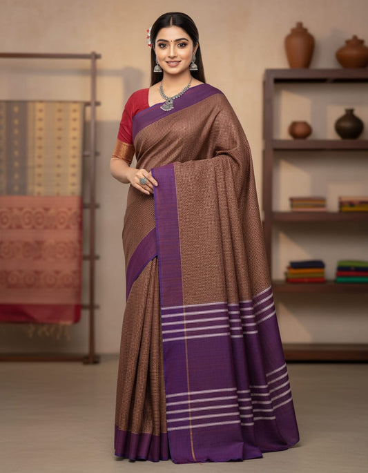 ILKAL PATEED ANCHU SAREE