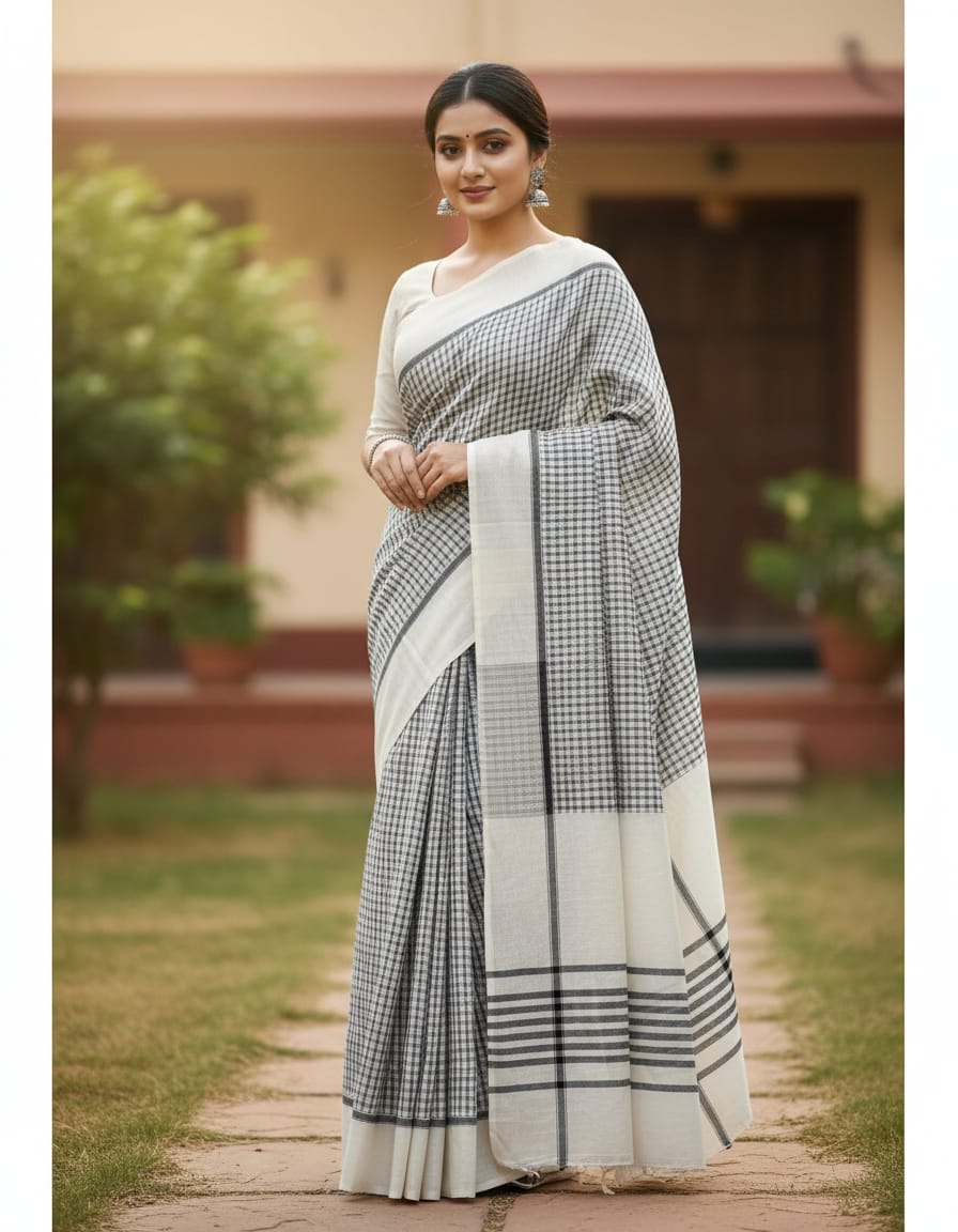 ILKAL PATEED ANCHU SAREE