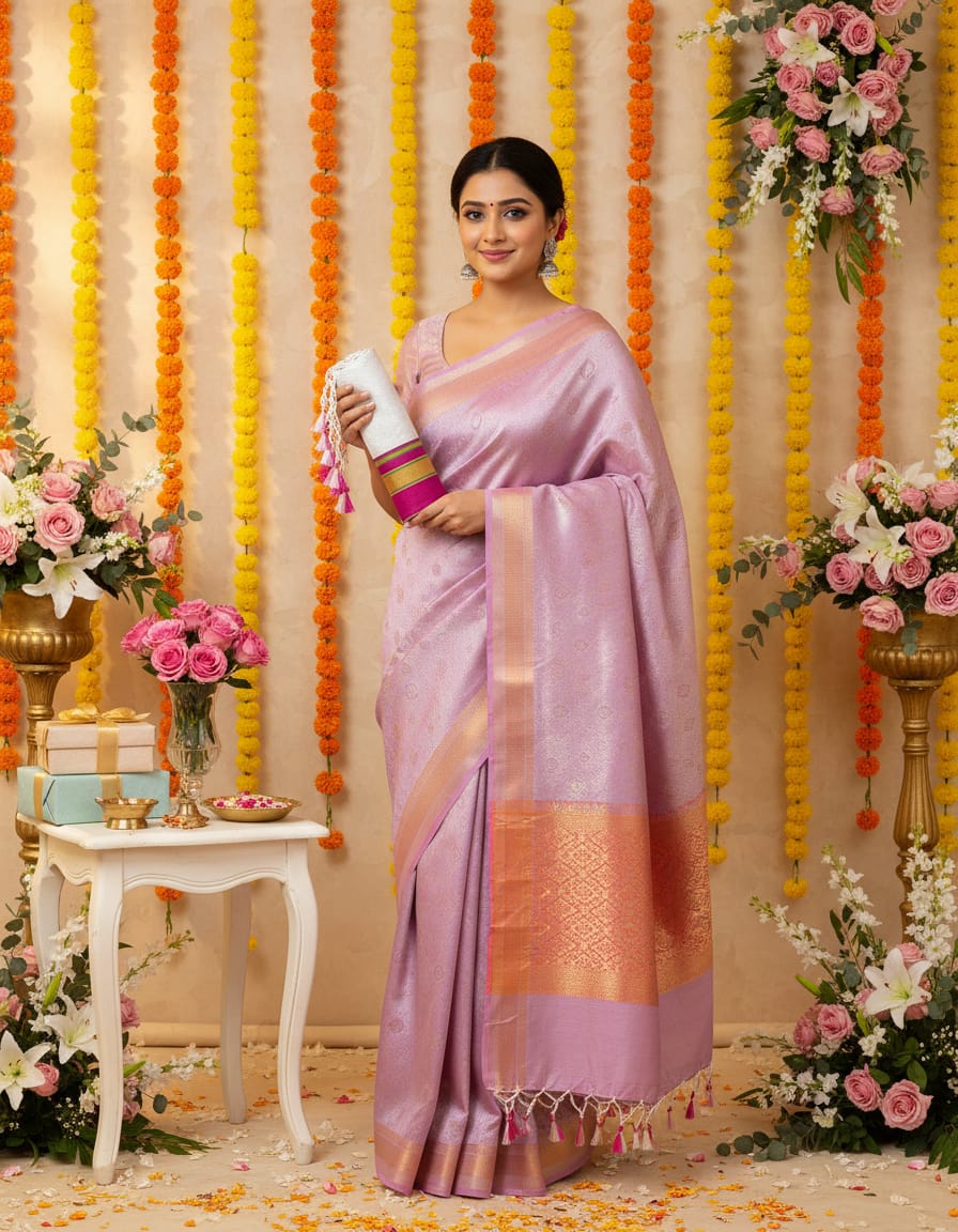 KHAN ,PURE HANDLOOM SAREE