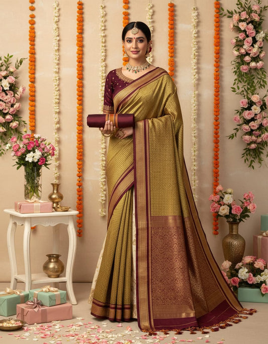 KHAN ,PURE HANDLOOM SAREE