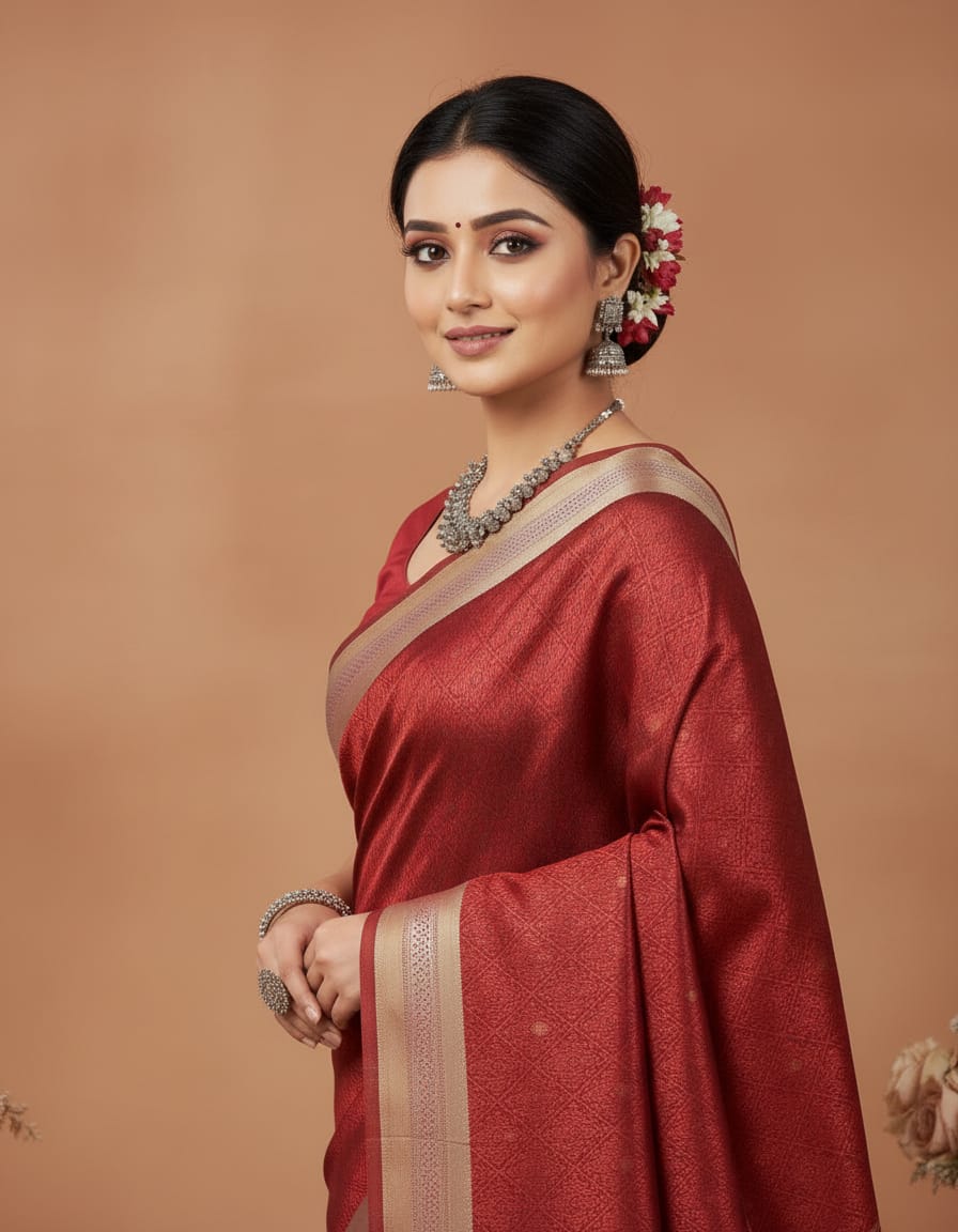 KHAN,PURE HANDLOOM SAREE