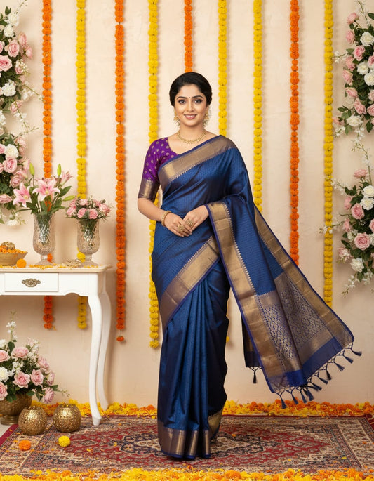 KHAN ,PURE HANDLOOM SAREE