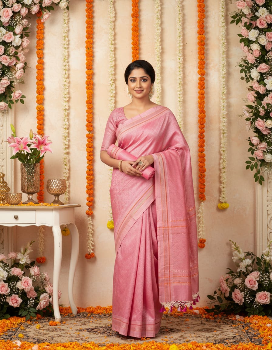 KHAN ,PURE HANDLOOM SAREE
