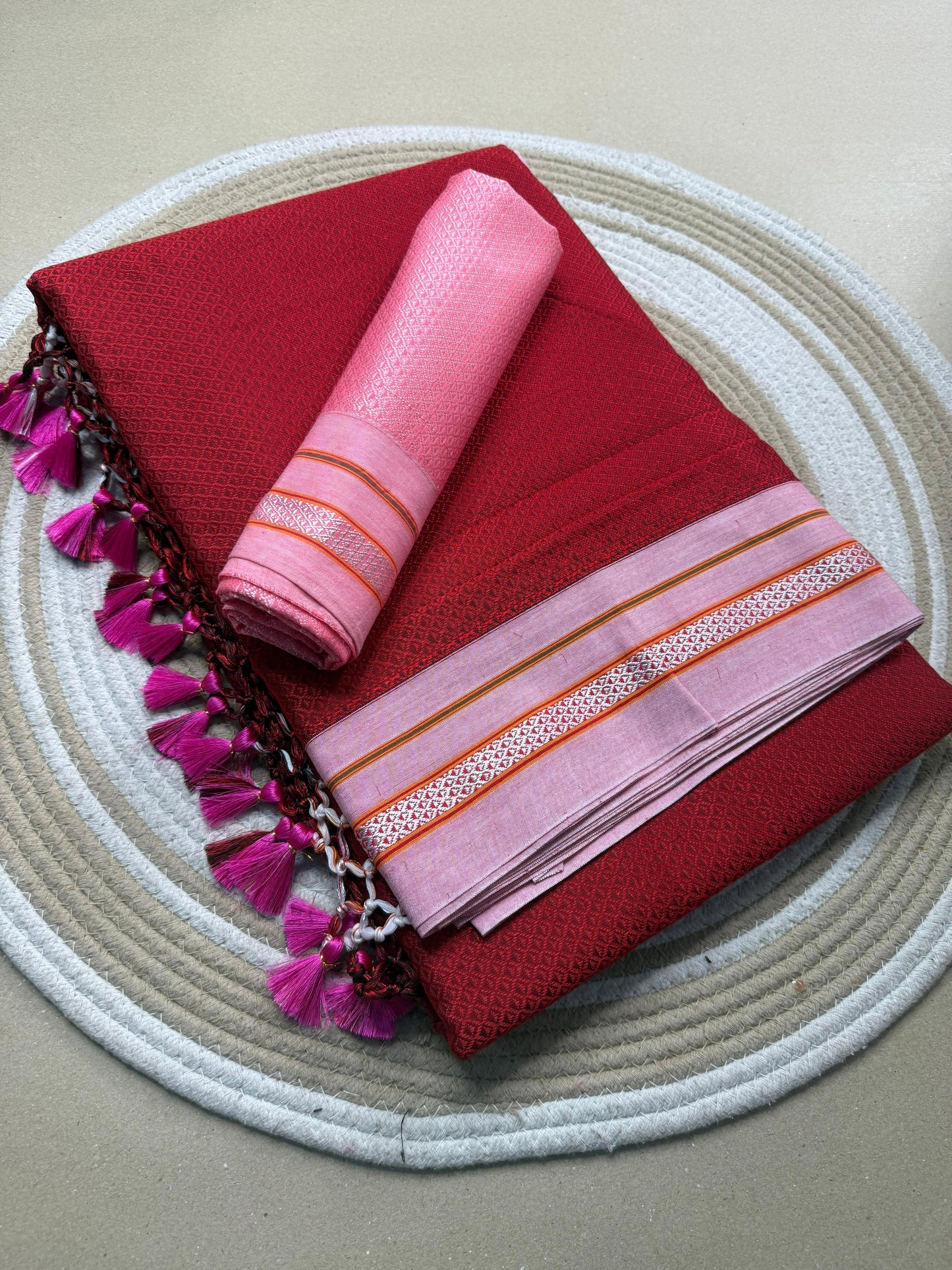 KHAN,PURE HANDLOOM SAREE