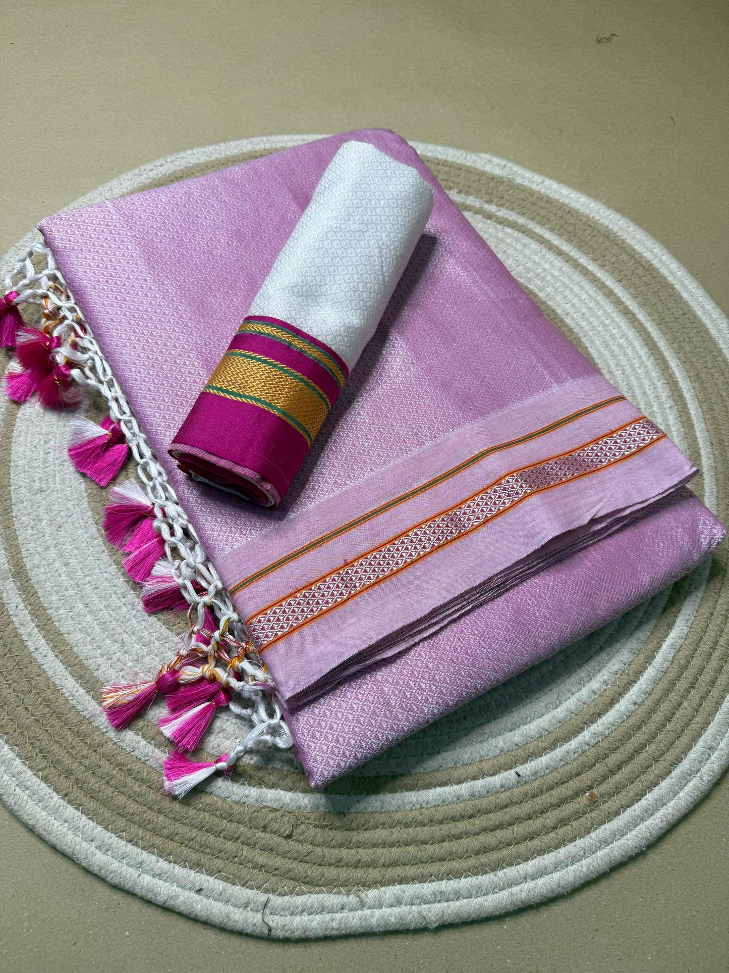 KHAN ,PURE HANDLOOM SAREE