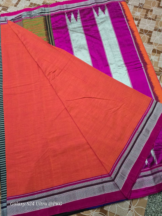 ILKAL PURE COTTON HANDWOVEN SAREE