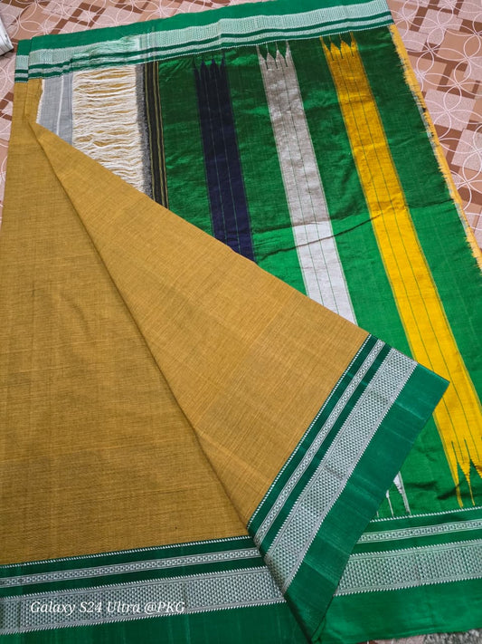 ILKAL PURE COTTON HANDWOVEN SAREE